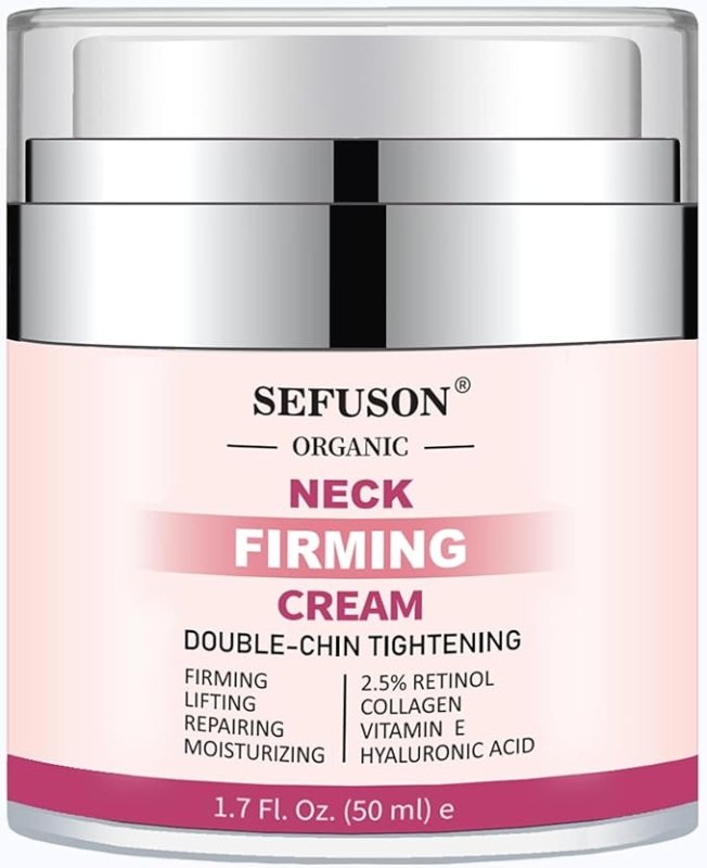 Neck Firming Cream, Neck Cream For Wrinkles & Fine Lines, Moisturizer with Retinol Collagen and Hyaluronic Acid, Crepe Skin Repair Cream - British D'sire Main image