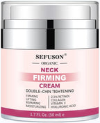 Neck Firming Cream, Neck Cream For Wrinkles & Fine Lines, Moisturizer with Retinol Collagen and Hyaluronic Acid, Crepe Skin Repair Cream - British D'sire