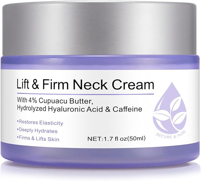 Neck Firming Cream,Tighten and Lift Neck Cream - Best For Tightening Sagging Skin Sculpted Go Pure Neck Cream, Advanced Tightening Moisturizer For Firm - Neck & Décolleté - British D'sire