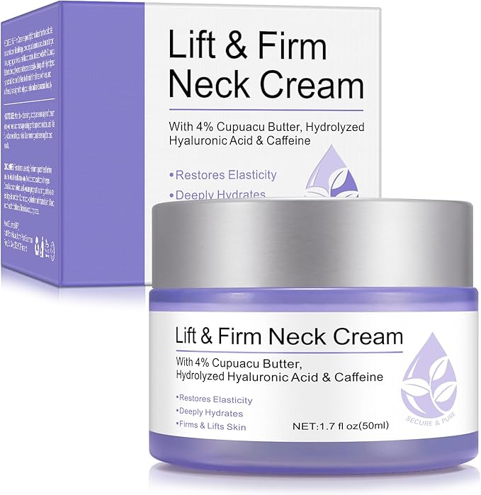 Neck Firming Cream,Tighten and Lift Neck Cream - Best For Tightening Sagging Skin Sculpted Go Pure Neck Cream, Advanced Tightening Moisturizer For Firm - Neck & Décolleté - British D'sire