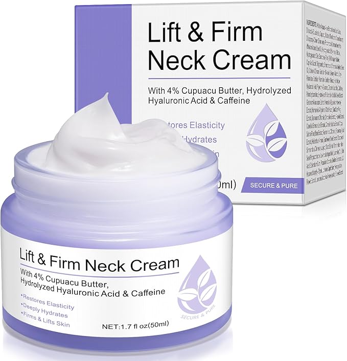 Neck Firming Cream,Tighten and Lift Neck Cream - Best For Tightening Sagging Skin Sculpted Go Pure Neck Cream, Advanced Tightening Moisturizer For Firm - Neck & Décolleté - British D'sire