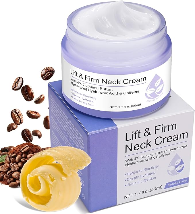 Neck Firming Cream,Tighten and Lift Neck Cream - Best For Tightening Sagging Skin Sculpted Go Pure Neck Cream, Advanced Tightening Moisturizer For Firm - Neck & Décolleté - British D'sire