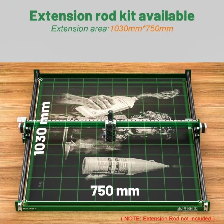 NEJE MAX 4 E80 750 X 460mm DIY CNC Desktop 3D Laser Engraving Machine - British D'sire