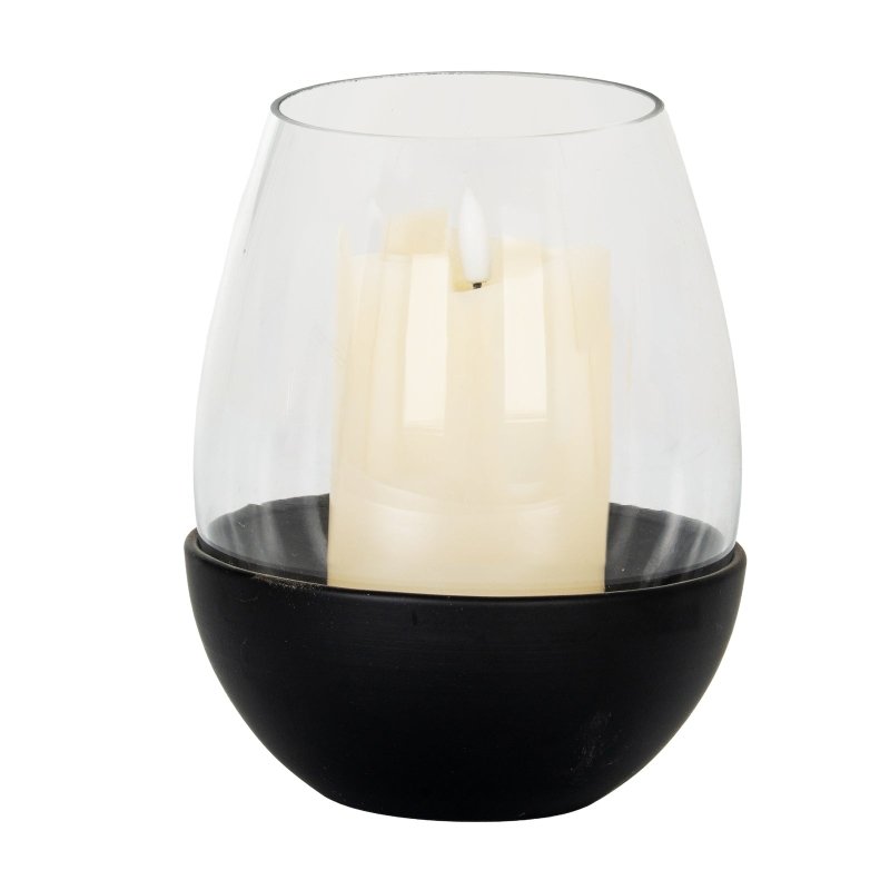 Neris Large Candle Holder With Glass Goblet - Candle Holder - British D'sire