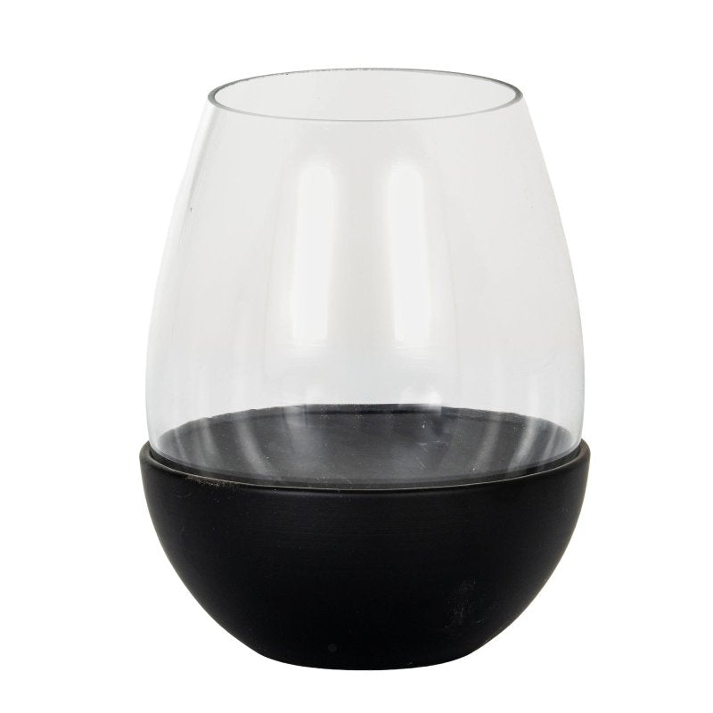 Neris Large Candle Holder With Glass Goblet - Candle Holder - British D'sire