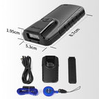 NETUM E800 2D QR Barcode Cell Phone Back Clip Portable Wireless Bluetooth Scanner - British D'sire