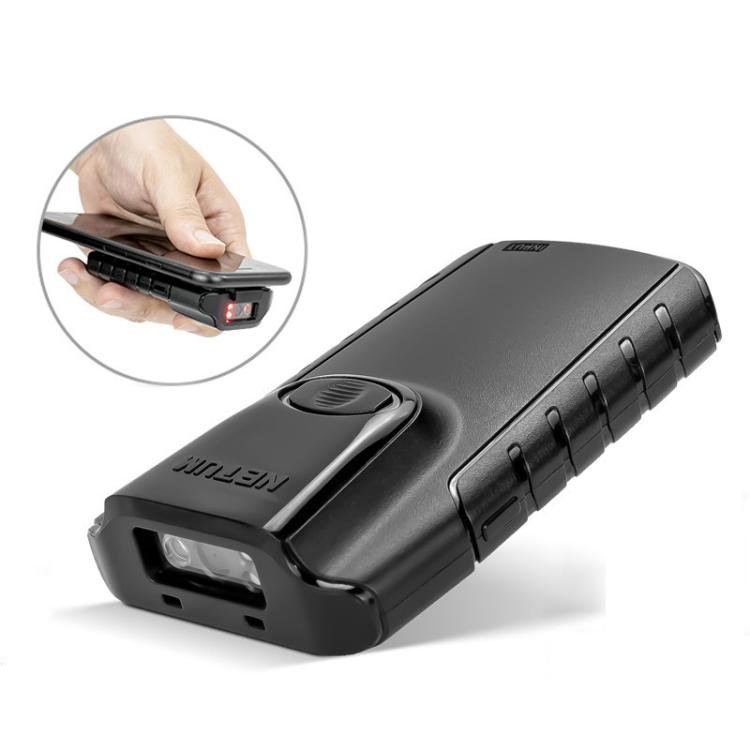 NETUM E800 2D QR Barcode Cell Phone Back Clip Portable Wireless Bluetooth Scanner - British D'sire