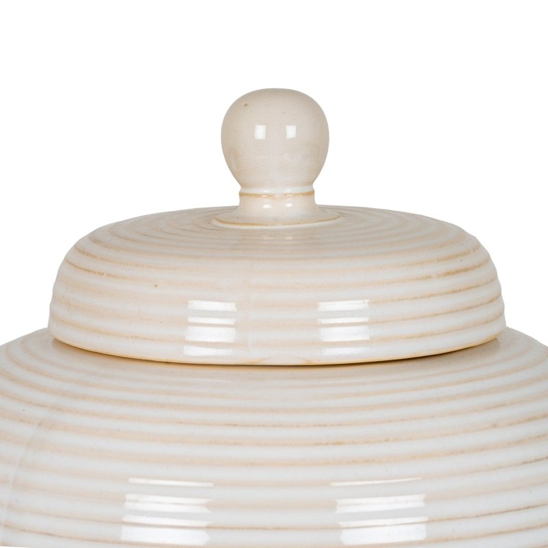 Neva Large Lidded Ceramic Jar Decorative Home Accessory - Jar & Jugs - British D'sire