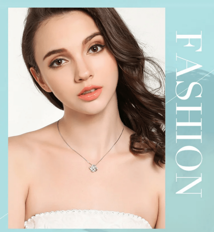New arrivals real 925 sterling silver crystal clover necklaces pendant hot sales pure silver jewellery for women - Necklaces & Pendants - British D'sire