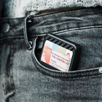 New - Bring Carbon Fiber Metal Card Holder Male Personality Card Holder Anti - Theft RFID Ultra - Thin Small Card Box(Black) - British D'sire