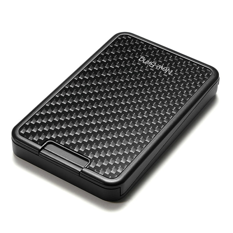 New - Bring Carbon Fiber Metal Card Holder Male Personality Card Holder Anti - Theft RFID Ultra - Thin Small Card Box(Black) - British D'sire