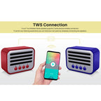 New Rixing NR - 102 Mini TWS Bluetooth Speaker(Blue) - British D'sire