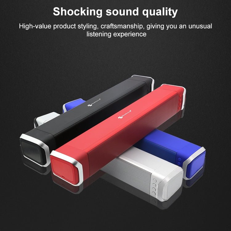NewRixing NR - 2017 Portable Bluetooth Speaker, Support Hands - free Call / TF Card / FM / U Disk (Red) - British D'sire