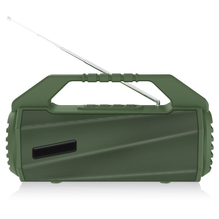 NewRixing NR - 4025FM Outdoor Splash - proof Water Portable Bluetooth Speaker, Support Hands - free Call / TF Card / FM / U Disk(Green) - British D'sire Main image