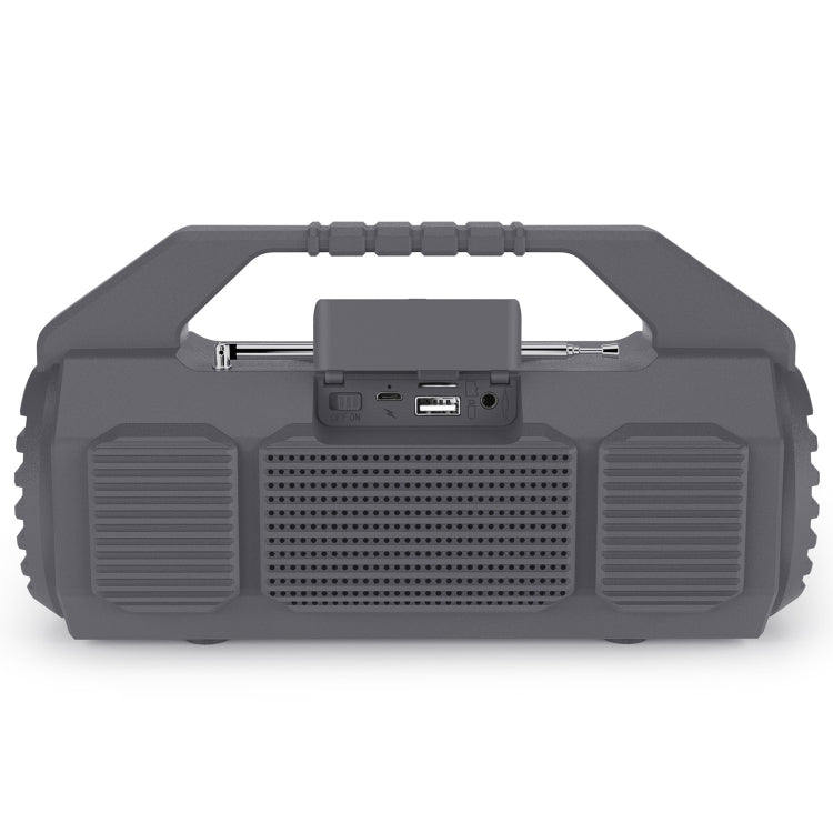 NewRixing NR - 4025FM Outdoor Splash - proof Water Portable Bluetooth Speaker, Support Hands - free Call / TF Card / FM / U Disk(Grey) - British D'sire