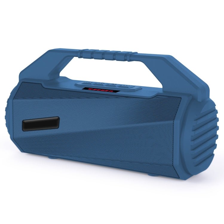 NewRixing NR - 4025P with Screen Outdoor Splash - proof Water Portable Bluetooth Speaker, Support Hands - free Call / TF Card / FM / U Disk(Blue) - British D'sire