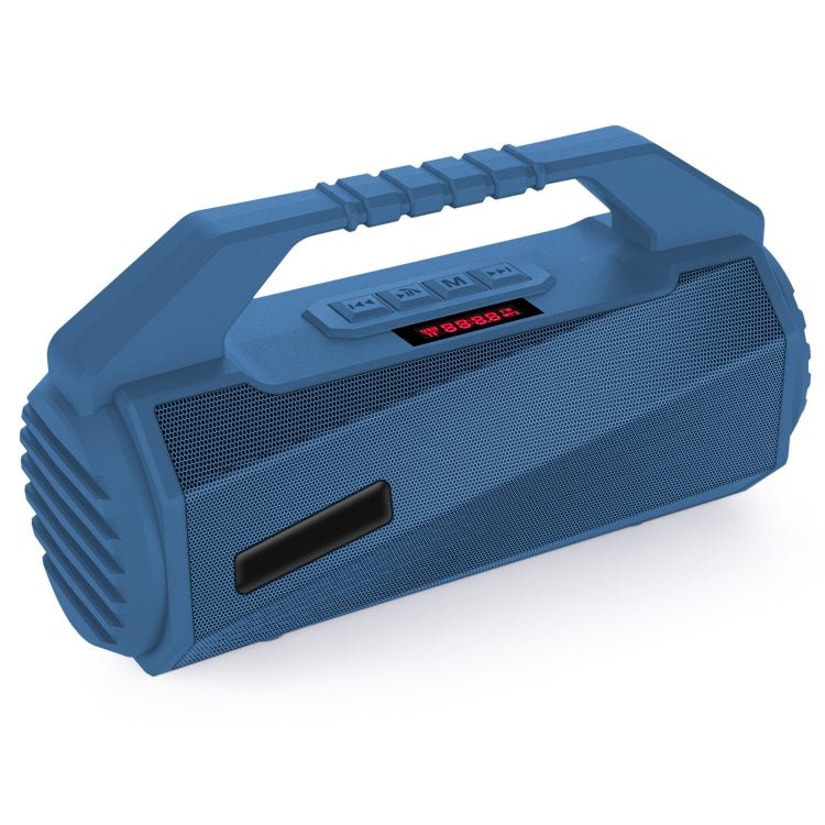 NewRixing NR - 4025P with Screen Outdoor Splash - proof Water Portable Bluetooth Speaker, Support Hands - free Call / TF Card / FM / U Disk(Blue) - British D'sire