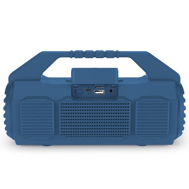 NewRixing NR - 4025P with Screen Outdoor Splash - proof Water Portable Bluetooth Speaker, Support Hands - free Call / TF Card / FM / U Disk(Blue) - British D'sire