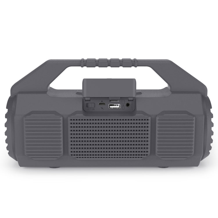 NewRixing NR - 4025P with Screen Outdoor Splash - proof Water Portable Bluetooth Speaker, Support Hands - free Call / TF Card / FM / U Disk(Grey) - British D'sire