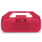 NewRixing NR - 4025P with Screen Outdoor Splash - proof Water Portable Bluetooth Speaker, Support Hands - free Call / TF Card / FM / U Disk(Red) - British D'sire