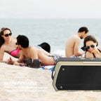 NewRixing NR - 5000 IPX5 High Fidelity Bluetooth Speaker, Support Hands - free Call / TF Card / FM / U Disk(Blue) - British D'sire