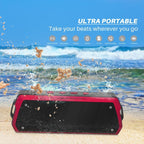 NewRixing NR - 5000 IPX5 High Fidelity Bluetooth Speaker, Support Hands - free Call / TF Card / FM / U Disk(Blue) - British D'sire