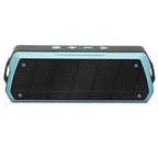 NewRixing NR - 5000 IPX5 High Fidelity Bluetooth Speaker, Support Hands - free Call / TF Card / FM / U Disk(Blue) - British D'sire
