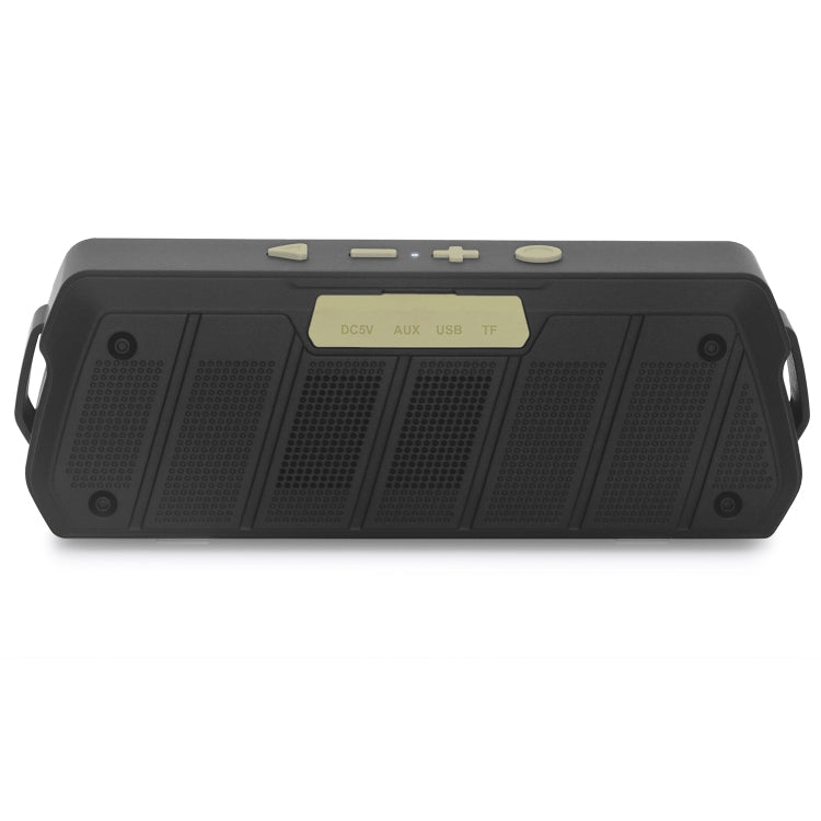 NewRixing NR - 5000 IPX5 High Fidelity Bluetooth Speaker, Support Hands - free Call / TF Card / FM / U Disk(Gold) - British D'sire