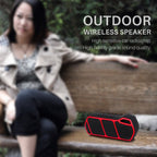NewRixing NR - 5011 Outdoor Portable Bluetooth Speakerr, Support Hands - free Call / TF Card / FM / U Disk(Black) - British D'sire