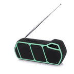 NewRixing NR - 5011fm Outdoor Portable Bluetooth Speakerr, Support Hands - free Call / TF Card / FM / U Disk(Green) - British D'sire