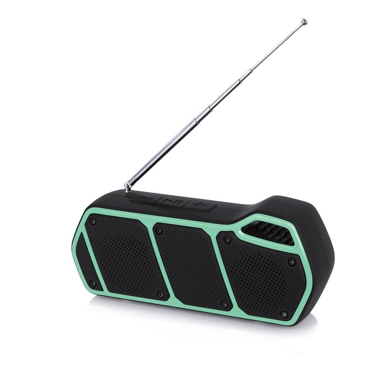 NewRixing NR - 5011fm Outdoor Portable Bluetooth Speakerr, Support Hands - free Call / TF Card / FM / U Disk(Green) - British D'sire