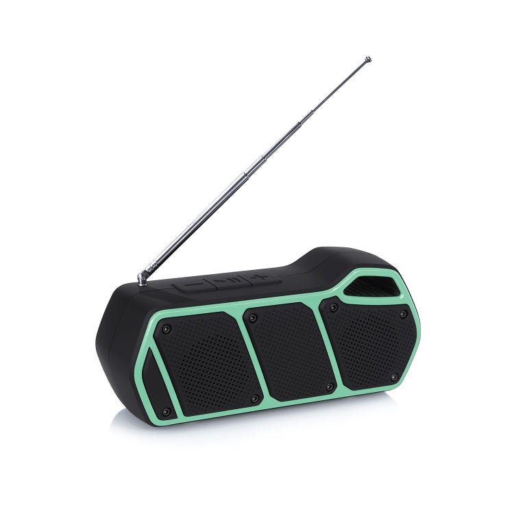 NewRixing NR - 5011fm Outdoor Portable Bluetooth Speakerr, Support Hands - free Call / TF Card / FM / U Disk(Green) - British D'sire