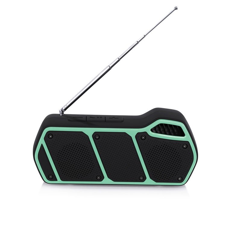NewRixing NR - 5011fm Outdoor Portable Bluetooth Speakerr, Support Hands - free Call / TF Card / FM / U Disk(Green) - British D'sire Main image