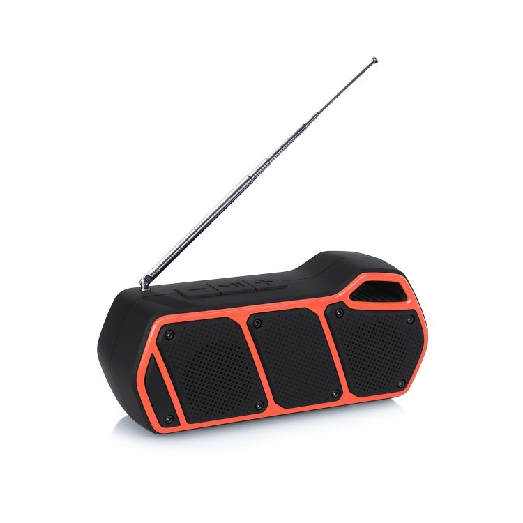 NewRixing NR - 5011fm Outdoor Portable Bluetooth Speakerr, Support Hands - free Call / TF Card / FM / U Disk(Orange) - British D'sire