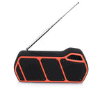 NewRixing NR - 5011fm Outdoor Portable Bluetooth Speakerr, Support Hands - free Call / TF Card / FM / U Disk(Orange) - British D'sire
