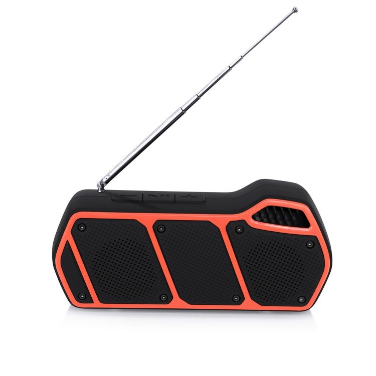 NewRixing NR - 5011fm Outdoor Portable Bluetooth Speakerr, Support Hands - free Call / TF Card / FM / U Disk(Orange) - British D'sire