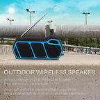 NewRixing NR - 5011fm Outdoor Portable Bluetooth Speakerr, Support Hands - free Call / TF Card / FM / U Disk(Red) - British D'sire