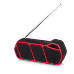 NewRixing NR - 5011fm Outdoor Portable Bluetooth Speakerr, Support Hands - free Call / TF Card / FM / U Disk(Red) - British D'sire