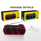 NewRixing NR - 5011fm Outdoor Portable Bluetooth Speakerr, Support Hands - free Call / TF Card / FM / U Disk(Red) - British D'sire