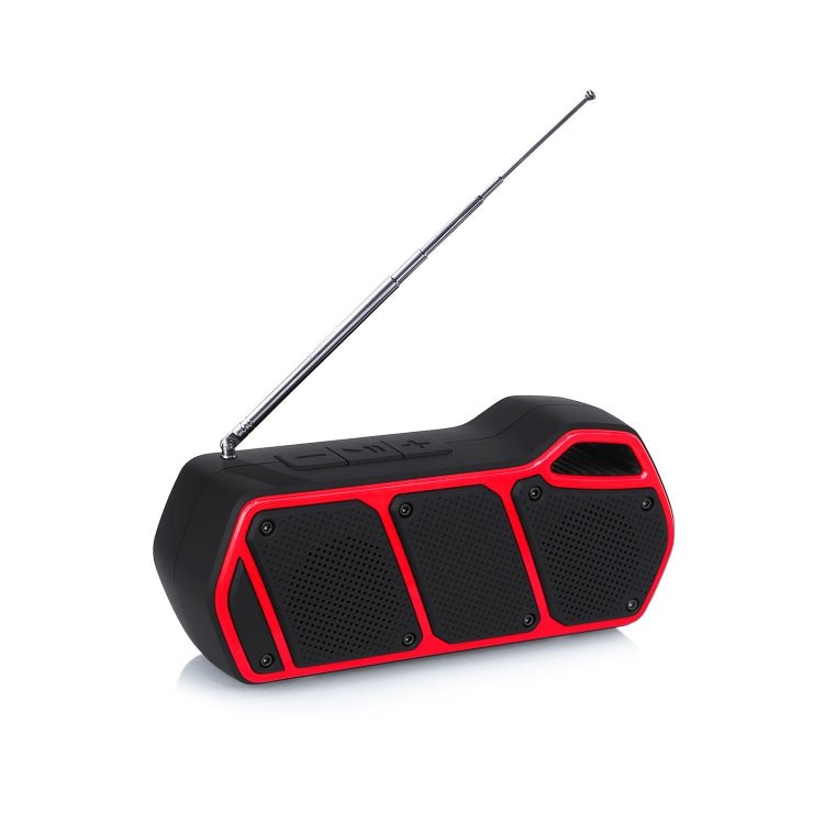 NewRixing NR - 5011fm Outdoor Portable Bluetooth Speakerr, Support Hands - free Call / TF Card / FM / U Disk(Red) - British D'sire