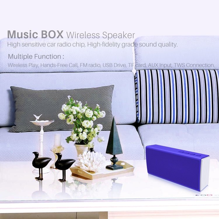NewRixing NR - 5012 Desktop Plating Bluetooth Speakerr, Support Hands - free Call / TF Card / FM / U Disk(Grey) - British D'sire
