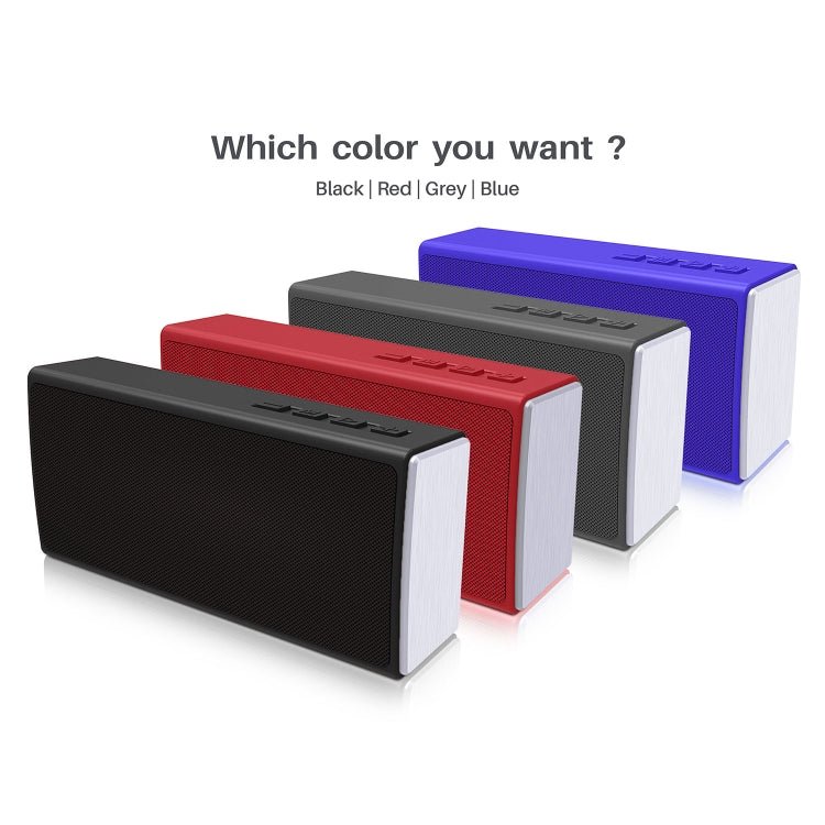 NewRixing NR - 5012 Desktop Plating Bluetooth Speakerr, Support Hands - free Call / TF Card / FM / U Disk(Grey) - British D'sire