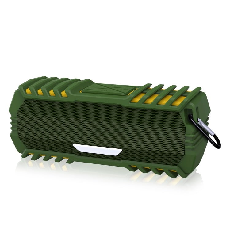 NewRixing NR - 5015 Outdoor Portable Bluetooth Speakerr with Hook, Support Hands - free Call / TF Card / FM / U Disk(Green) - British D'sire