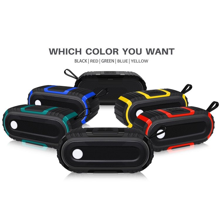 NewRixing NR - 5016 Outdoor Splash - proof Water Bluetooth Speaker, Support Hands - free Call / TF Card / FM / U Disk(Black) - British D'sire