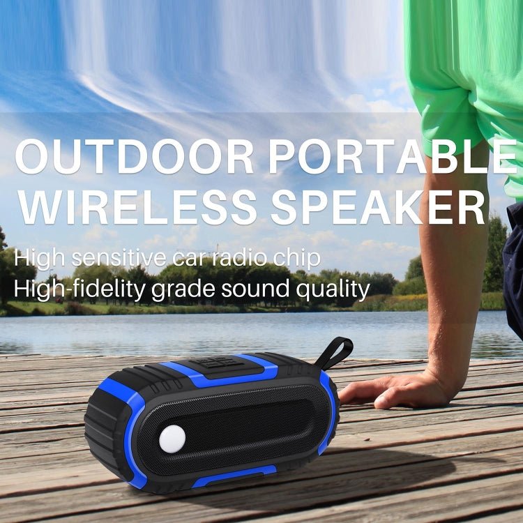 NewRixing NR - 5016 Outdoor Splash - proof Water Bluetooth Speaker, Support Hands - free Call / TF Card / FM / U Disk(Red) - British D'sire