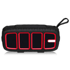 NewRixing NR - 5018 Outdoor Portable Bluetooth Speaker, Support Hands - free Call / TF Card / FM / U Disk(Black+Red) - British D'sire