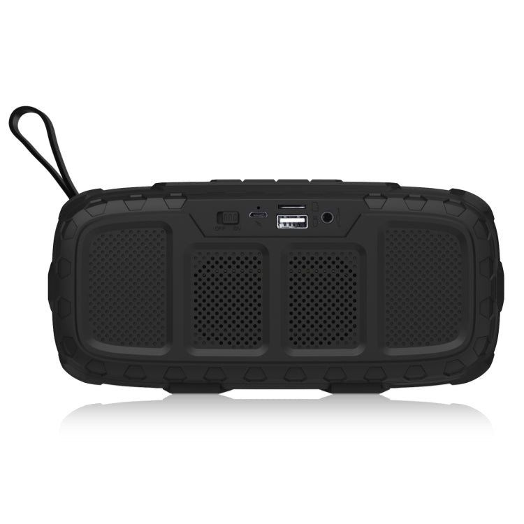 NewRixing NR - 5018 Outdoor Portable Bluetooth Speaker, Support Hands - free Call / TF Card / FM / U Disk(Black+Red) - British D'sire
