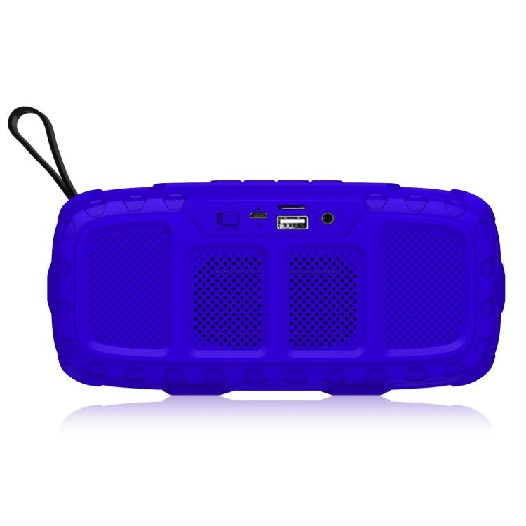 NewRixing NR - 5018 Outdoor Portable Bluetooth Speaker, Support Hands - free Call / TF Card / FM / U Disk(Blue+Black) - British D'sire