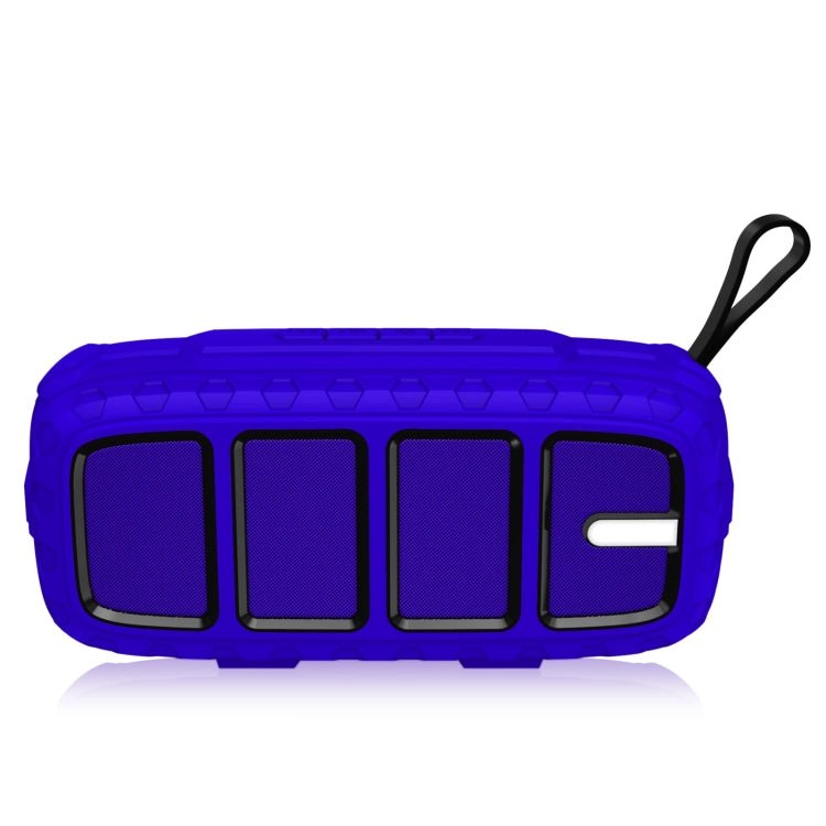 NewRixing NR - 5018 Outdoor Portable Bluetooth Speaker, Support Hands - free Call / TF Card / FM / U Disk(Blue+Black) - British D'sire
