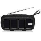 NewRixing NR - 5018FM Outdoor Portable Bluetooth Speaker with Antenna, Support Hands - free Call / TF Card / FM / U Disk(Black) - British D'sire